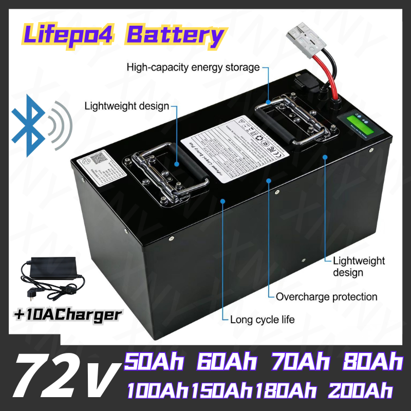 72V 60Ah Lifepo4 Battery Pack - Batterie au lithium XNY-72V LifePo4 50Ah