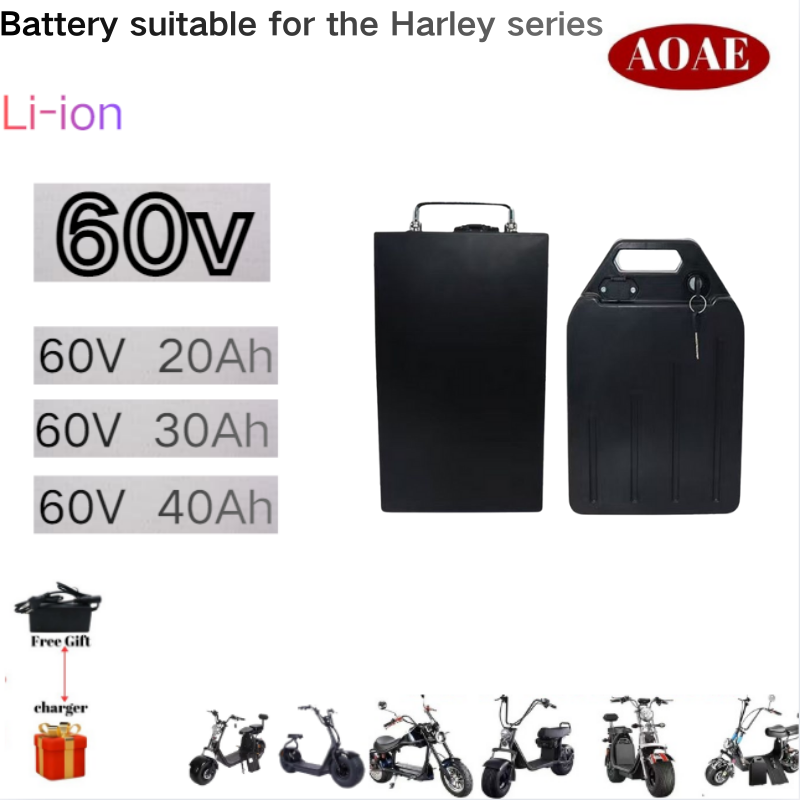 60V 30Ah Electric Scooter Battery - Batterie Harley 60V 20Ah 30Ah 40Ah