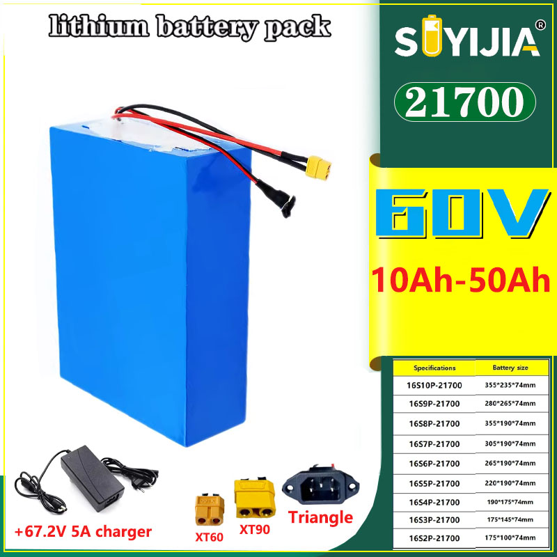 Nouvelle batterie Li-ion 21700 - 60V 30Ah Electric Scooter Battery avis et prix