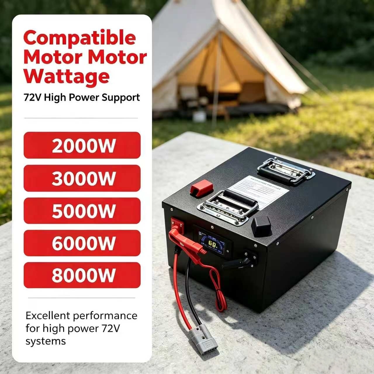 Batterie rechargeable au lithi - 72V 60Ah Lifepo4 Battery Pack avis et prix